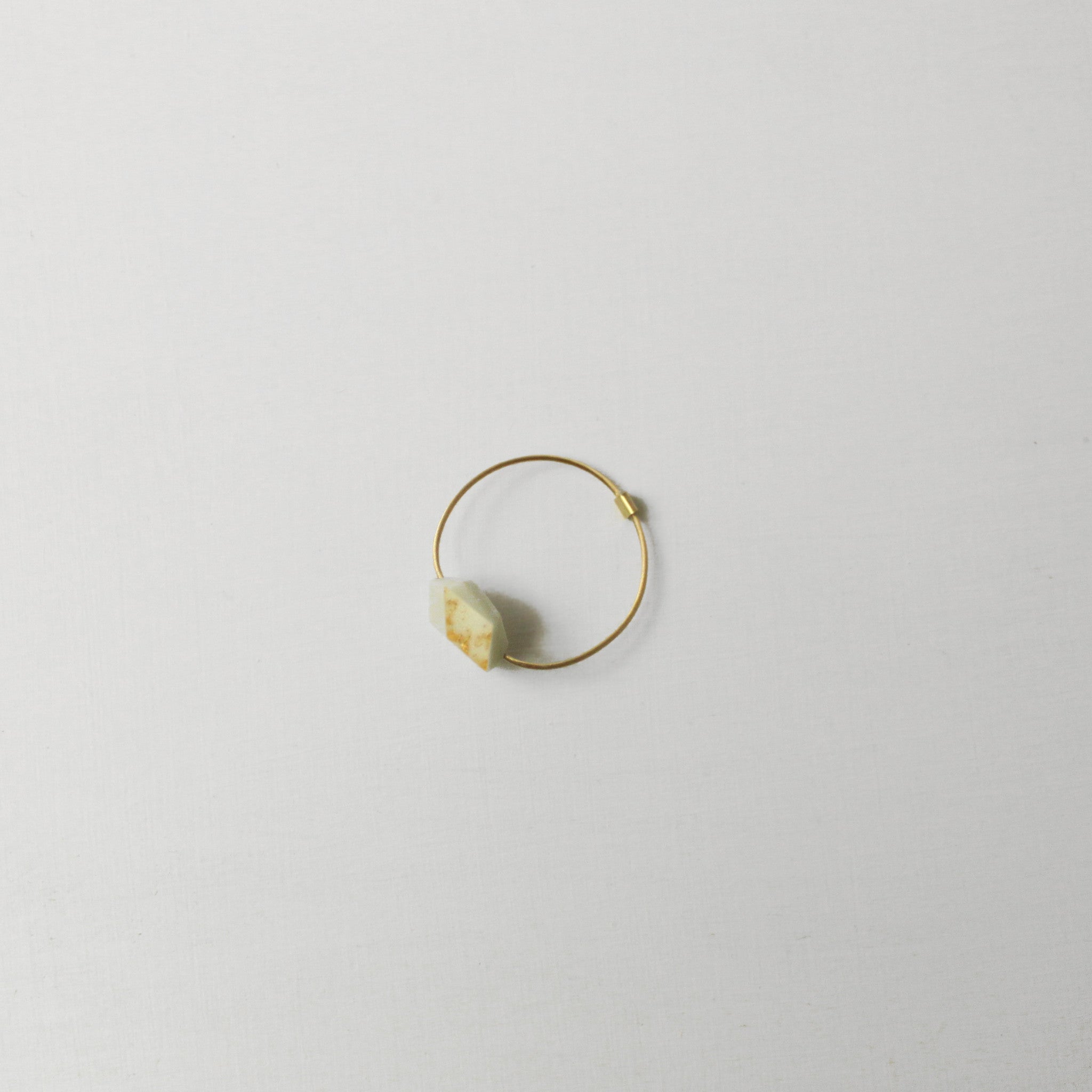 Ring Cube "Unikum" small Glow-Gold