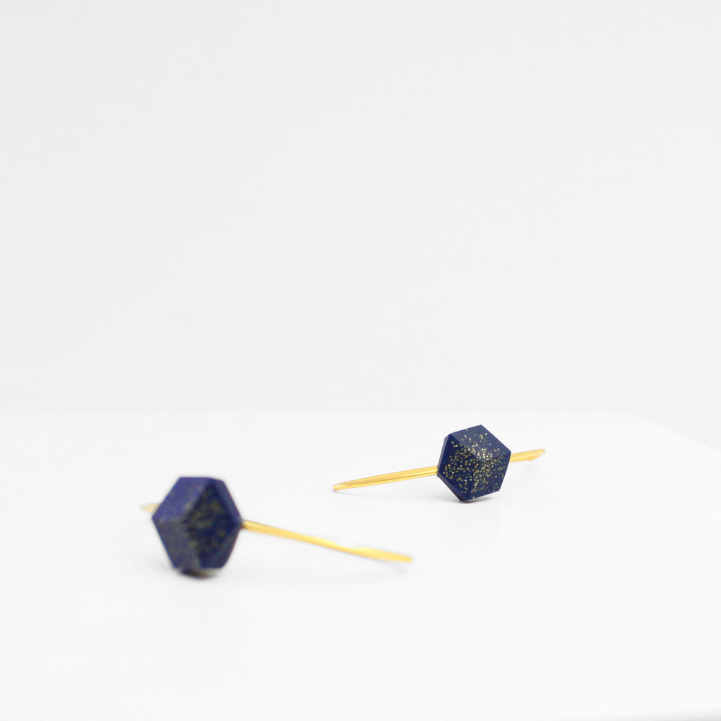 Ohrhänger Halbmond Cube "Galaxie" small