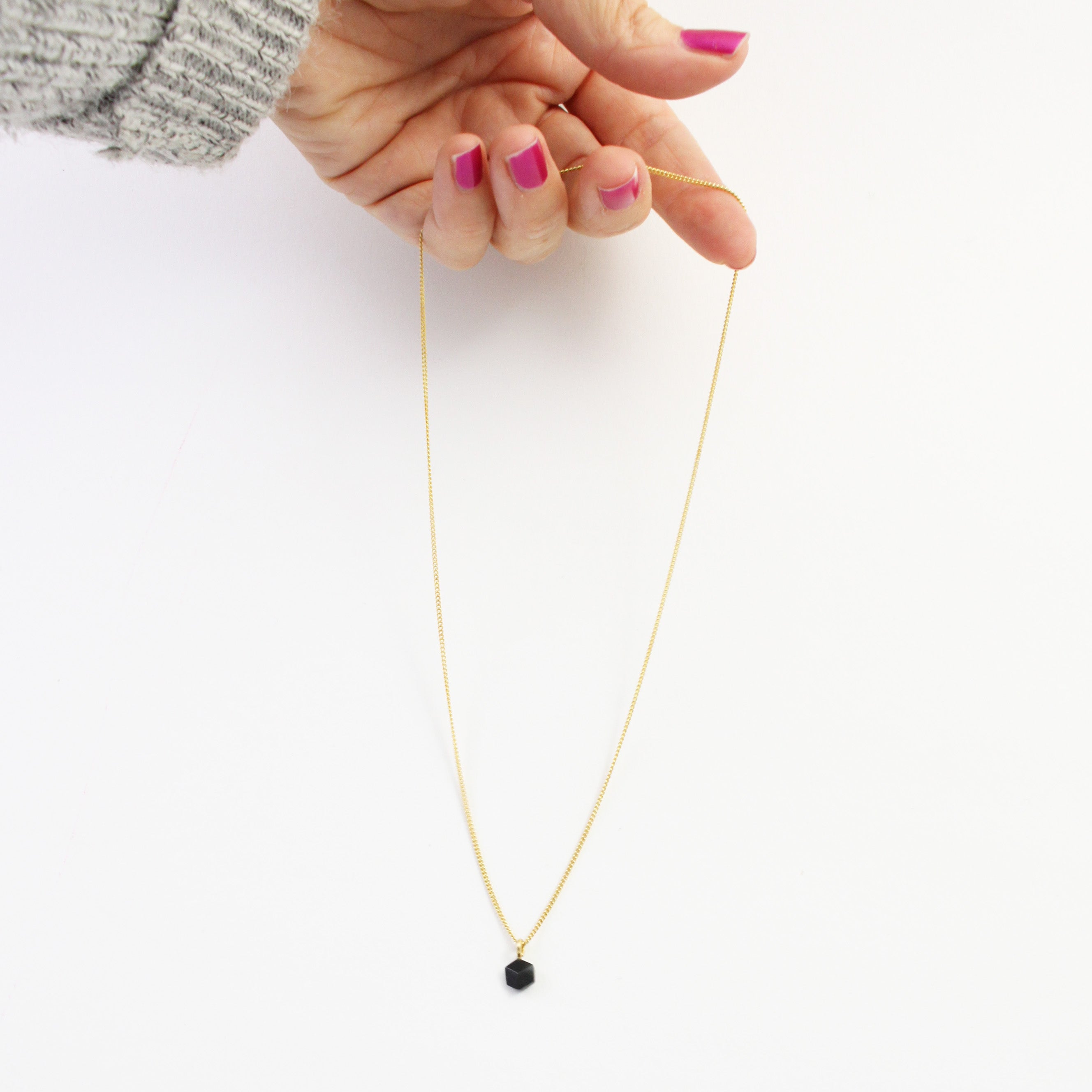 Kette Cube "Purismus" Schwarz small