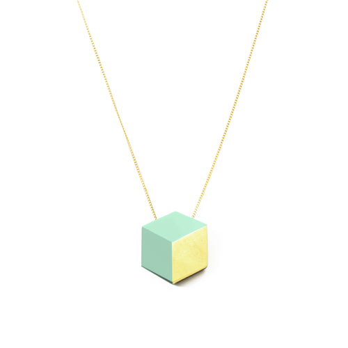 Kette lang Cube "Ambivalenz" Mint