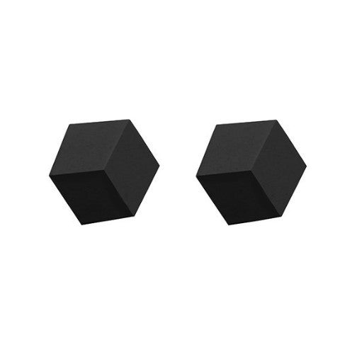 Ohrstecker Cube "Purismus" Schwarz small