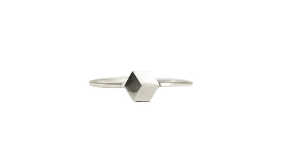Ring Cube "Klimax" mini Silber