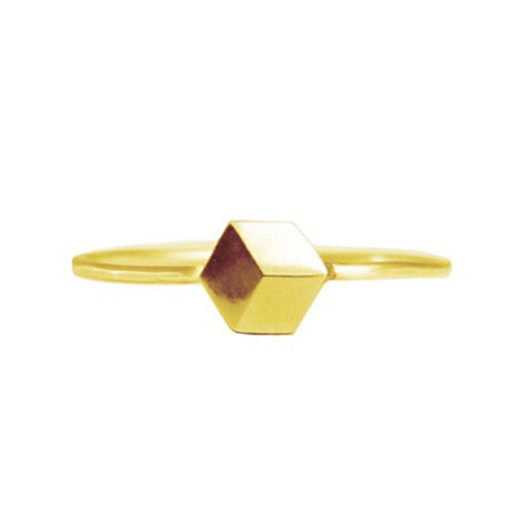 Ring Cube "Klimax" mini Gold