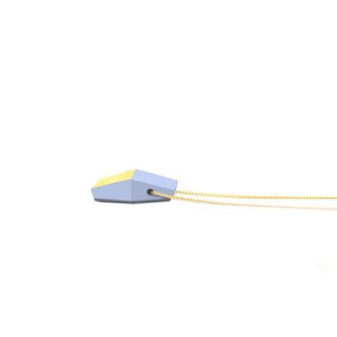 Kette lang Cube "Ambivalenz" Hellblau