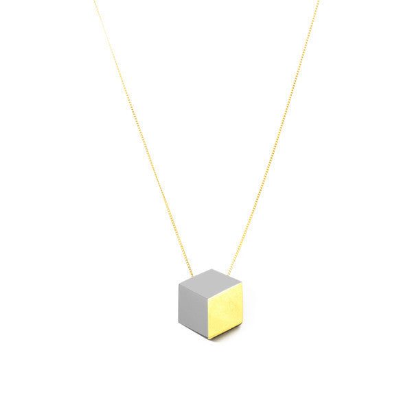 Kette lang Cube "Ambivalenz" Grau