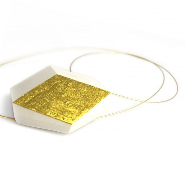 Kette Cube Wire "Ambivalenz" Weiß