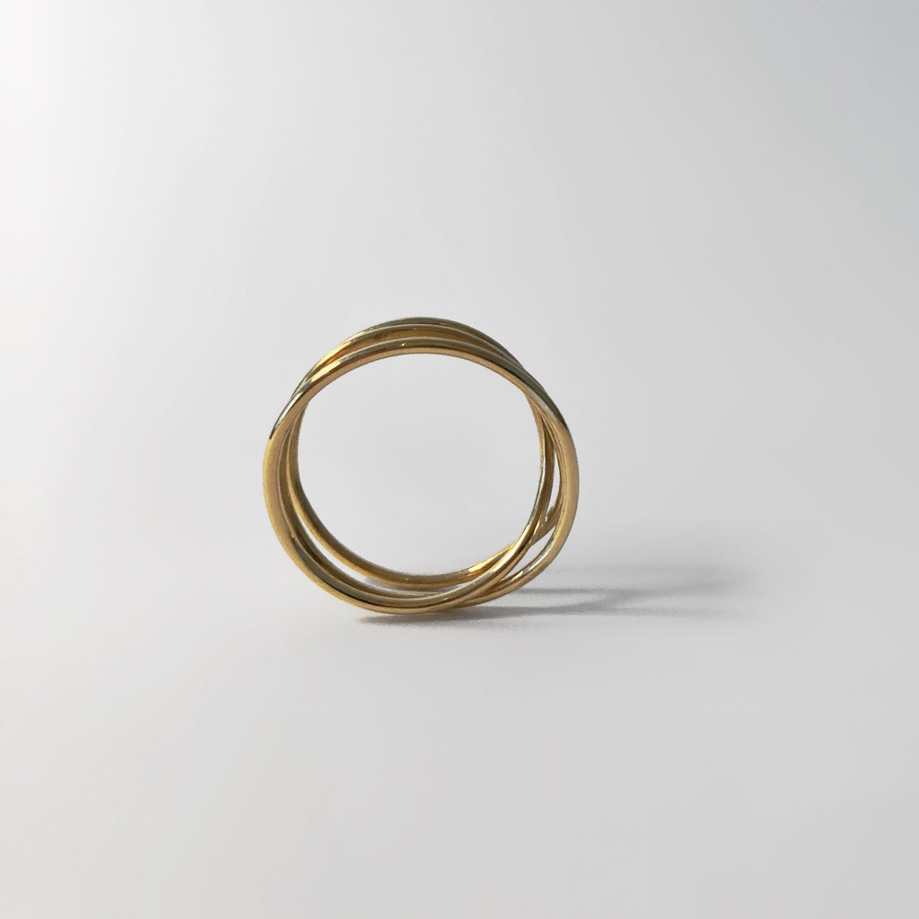 Ring „Loop 3“ Gold/Silber