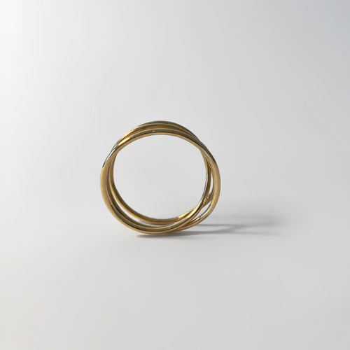 Ring „Loop 3“ Gold/Silber