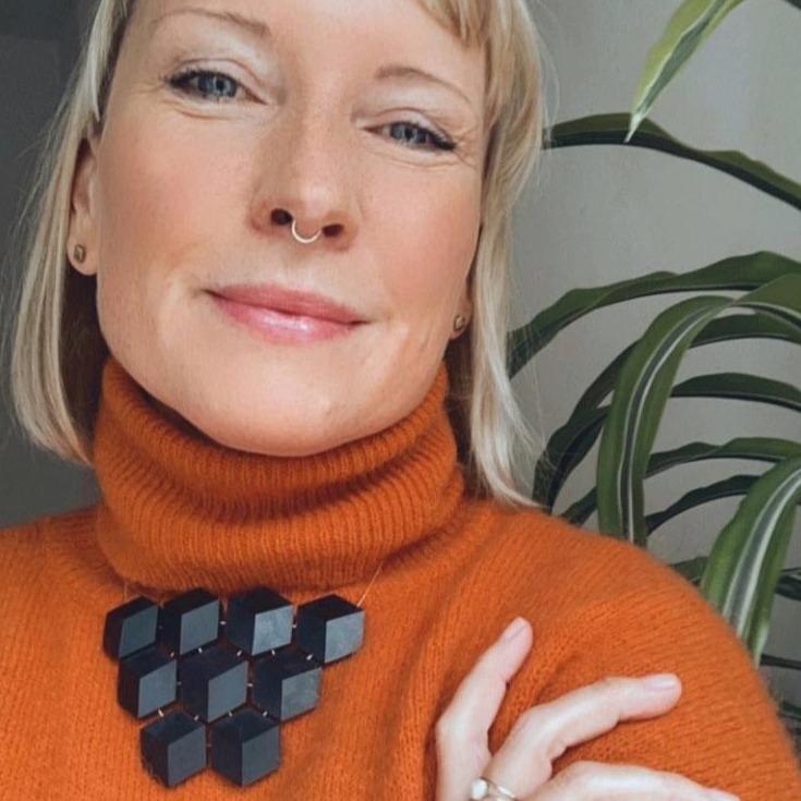 Kette Cube Collier "Purismus" Schwarz