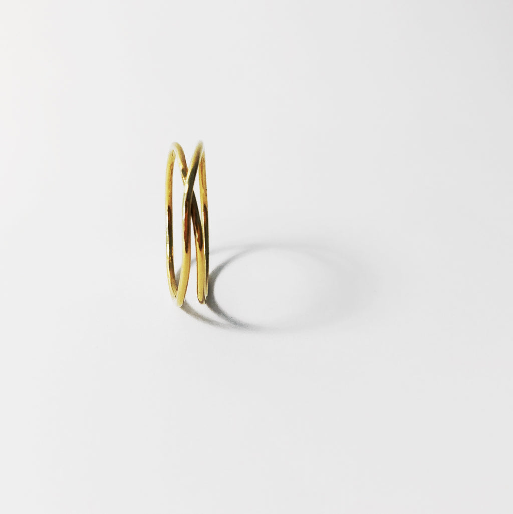 Ring „Loop 2“ Gold/Silber