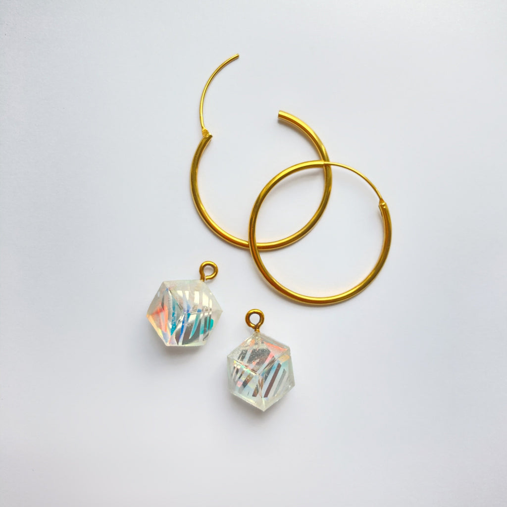 Kreole Cube "Kaleidoskop Zebra" Gold midi
