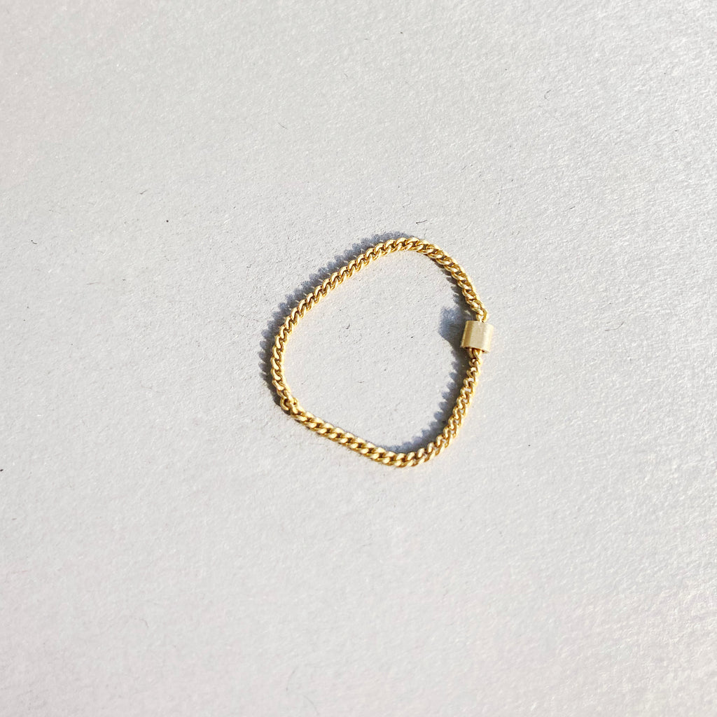 Ring „Chain“ vergoldet