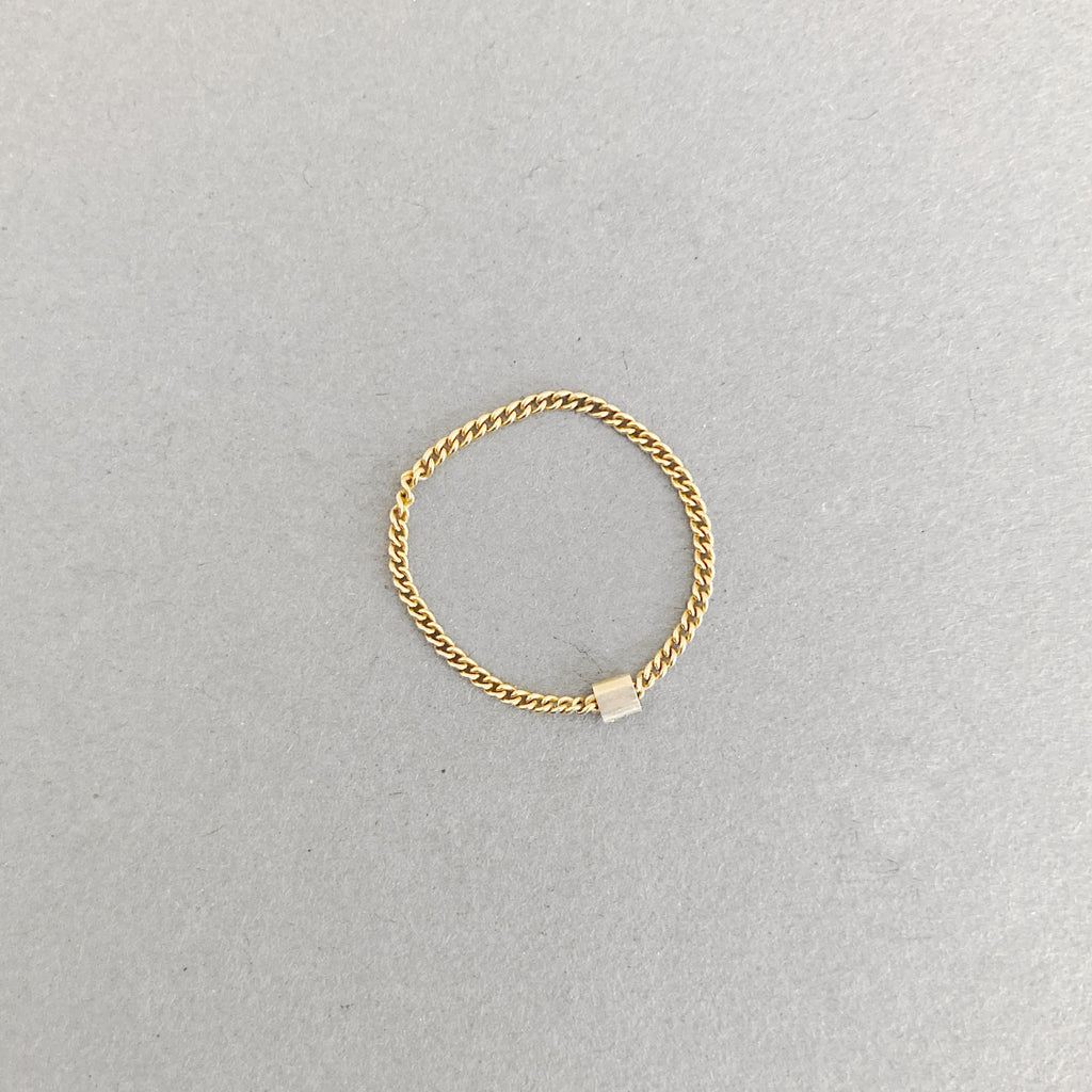Ring „Chain“ vergoldet