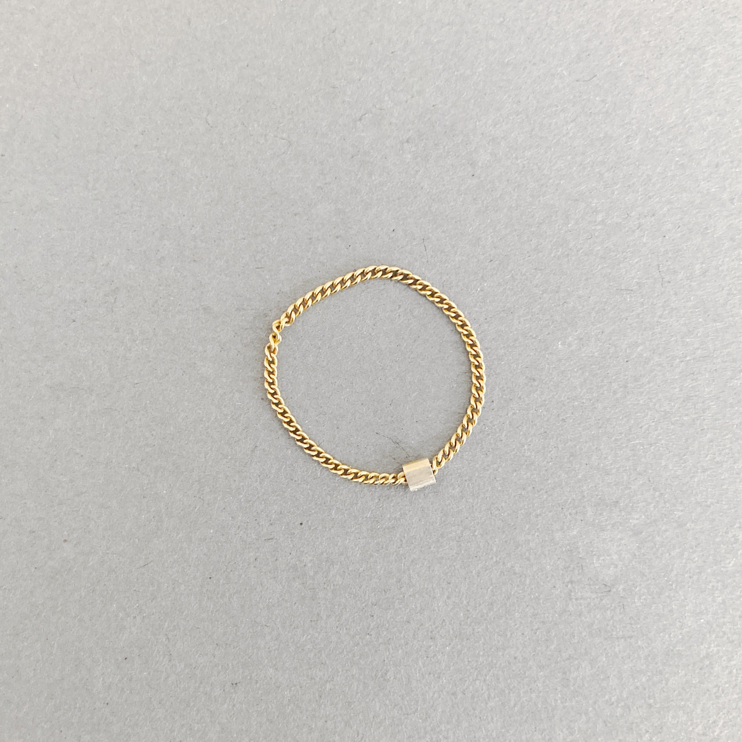 Ring „Chain“ vergoldet