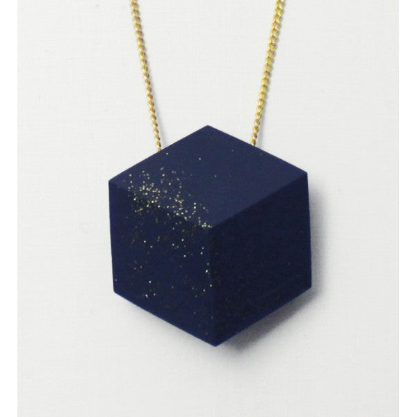 Kette lang Cube "Galaxie" Dunkelblau