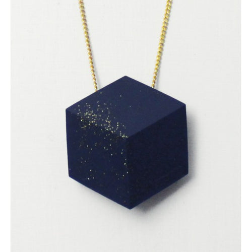 Kette lang Cube "Galaxie" Dunkelblau