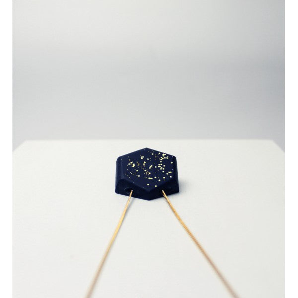 Kette lang Cube "Galaxie" Dunkelblau