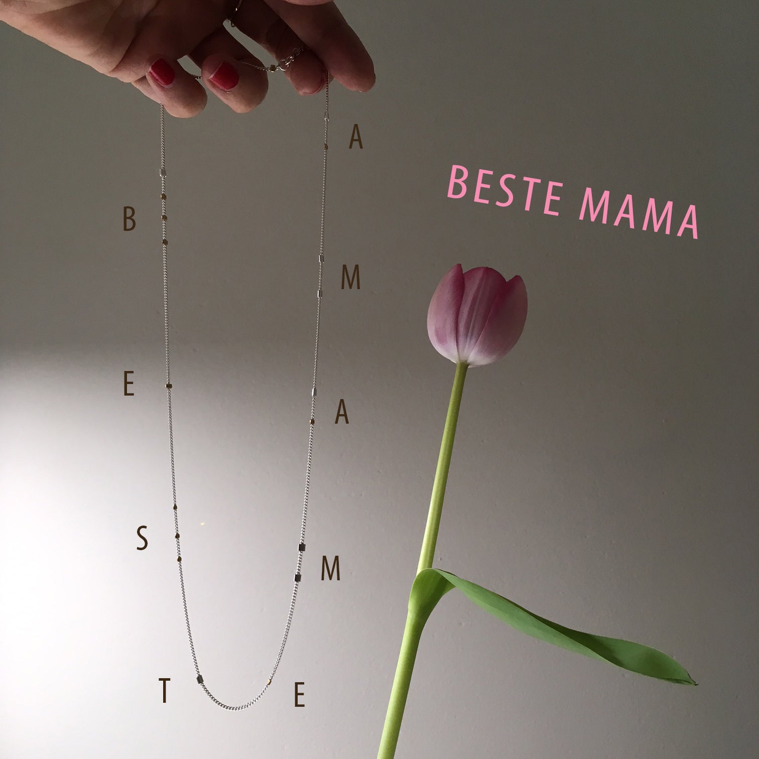 Kette Morsecode "Beste Mama"