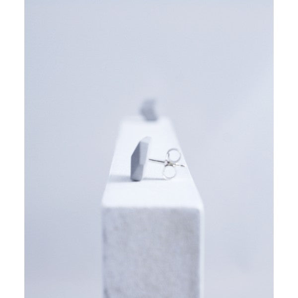 Ohrstecker Cube "Purismus" Grau small