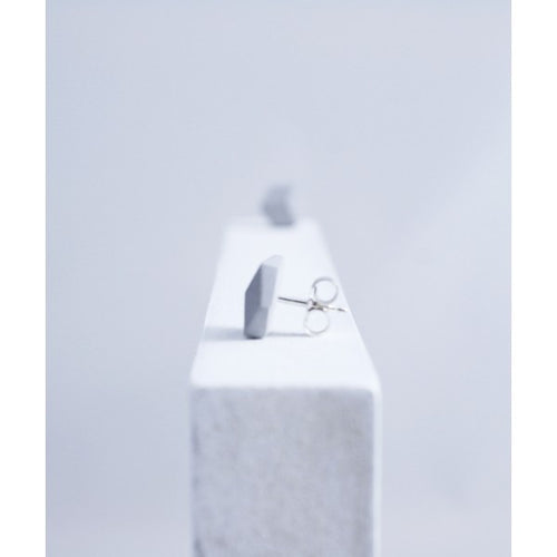 Ohrstecker Cube "Purismus" Grau small