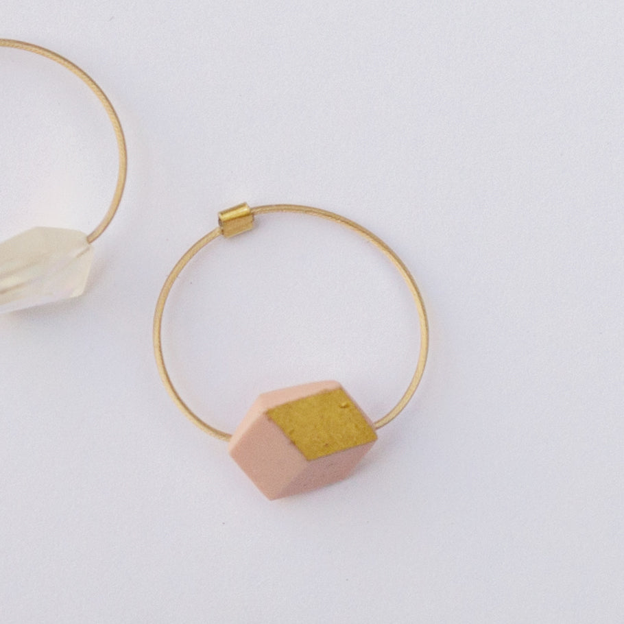 Ring Cube "Ambivalenz" small Rosa-Gold
